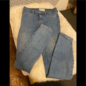 Free People High Rise Skinny Jeans